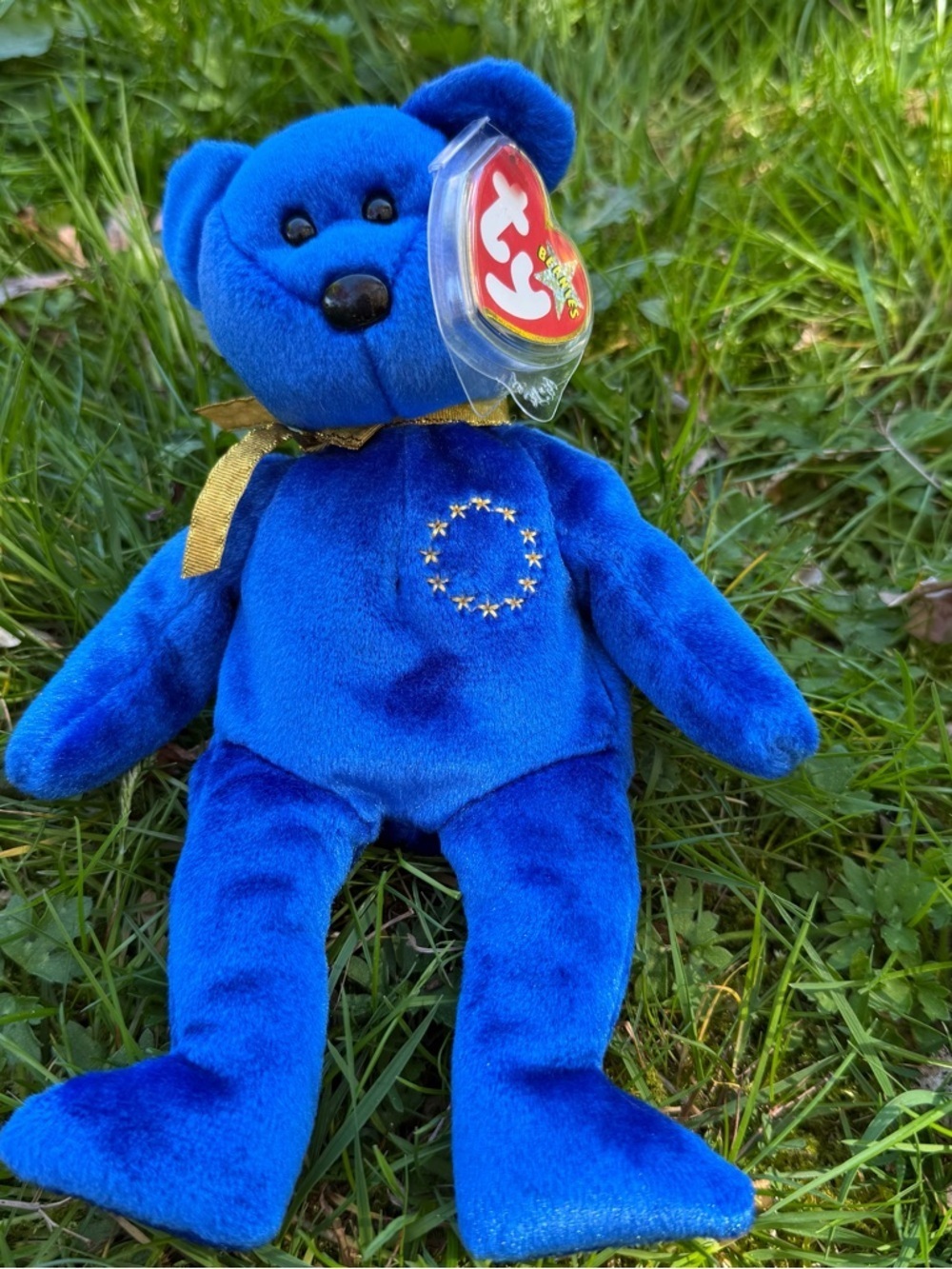 2001 TY Beanie Babies Baby UNITY Europe EU Bear RARE Retired MINT with TAGS